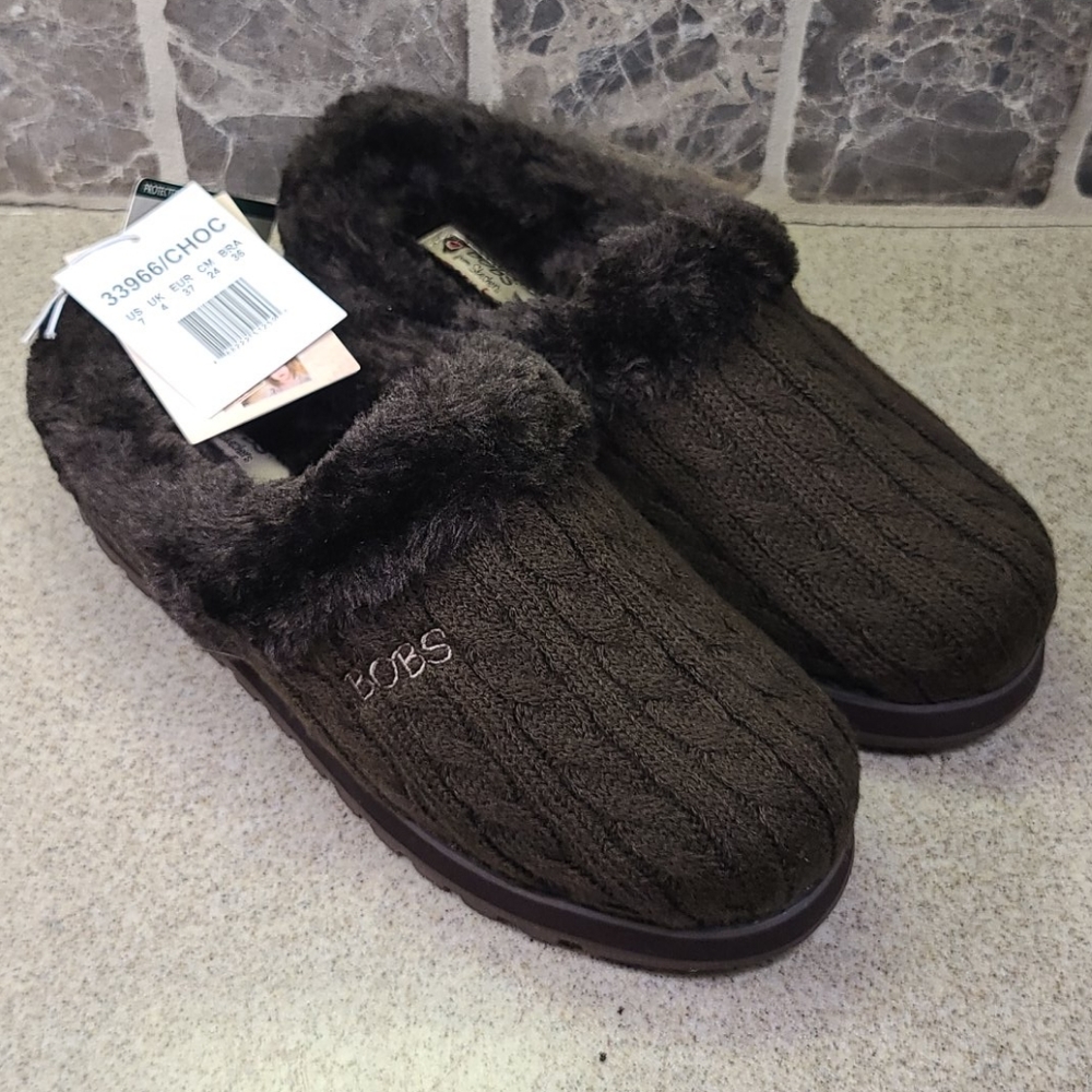 SKECKERS BOB'S HOUSE SHOES 👞SIZE 6 / 7 Dark Brown - Picture 12 of 16